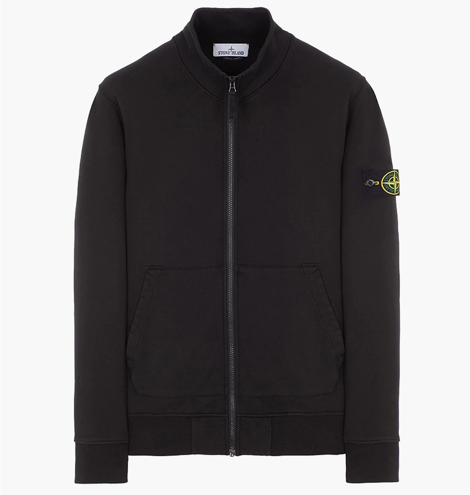 Кофта STONE ISLAND Full-zipper sweatshirt in brushed cotton fleece 801564351 A0029