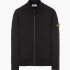 Кофта STONE ISLAND Full-zipper sweatshirt in brushed cotton fleece 801564351 A0029