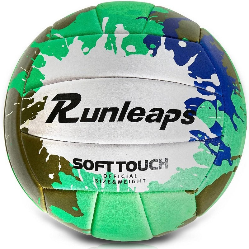 М'яч волейбольний Runleaps Green Blue Runleaps GB, Цвет Зелёный, Размер (Европа) - 5 RUNLEAPS GB