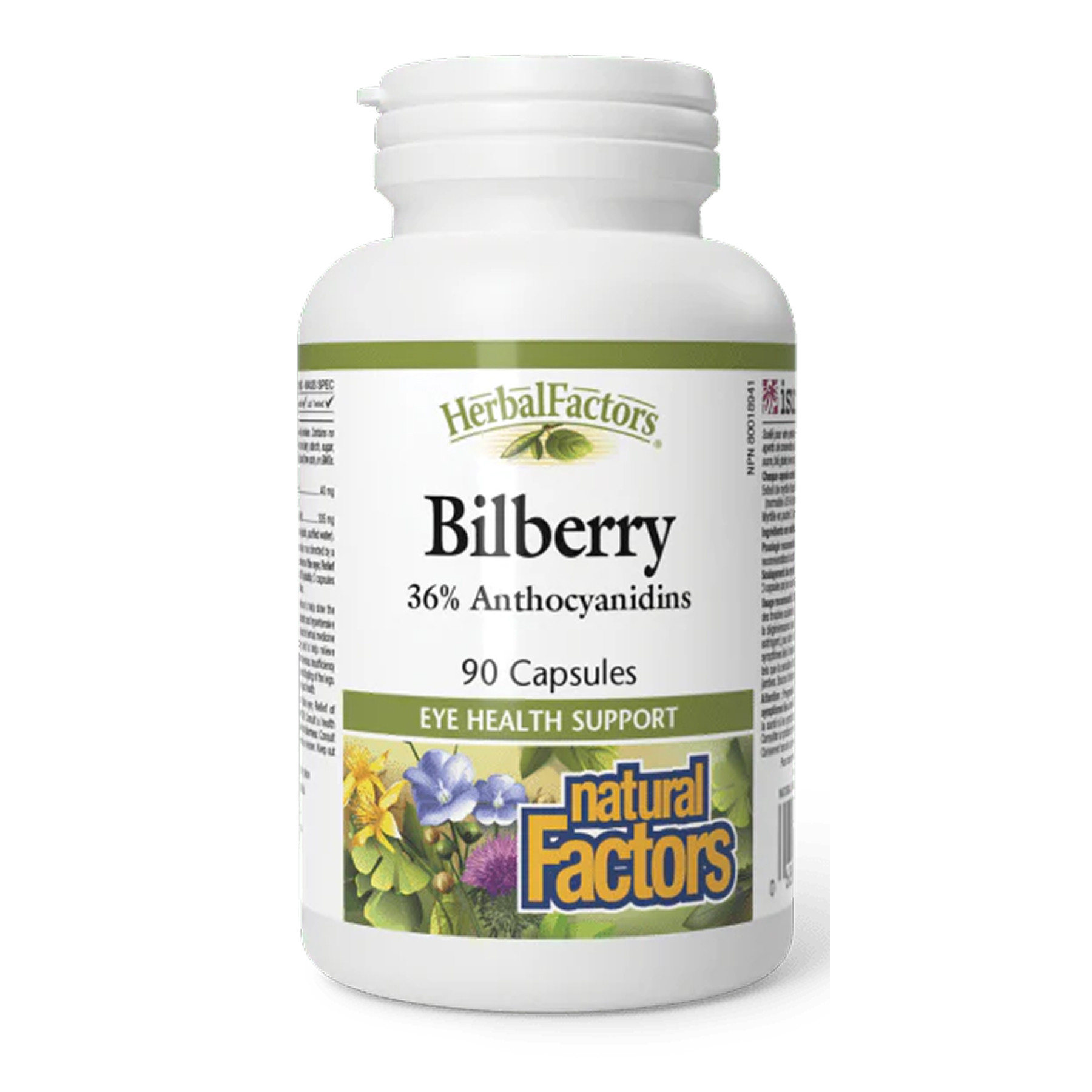 Капсули Natural Factors Bilberry 40mg - 90 caps 2023-10-6563