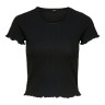Блуза ONLEMMA S/S SHORT TOP NOOS JRS 15201206 Black ONLY L Чорний 15201206BLACK