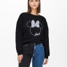 Худі ONLDISNEY LIFE L/S MINNIE FLOWER BOX SWT 15250095-Black-Print:MINNIE OUTLINE ONLY L Чорний 15250095-BLACK-PRINT:MINN
