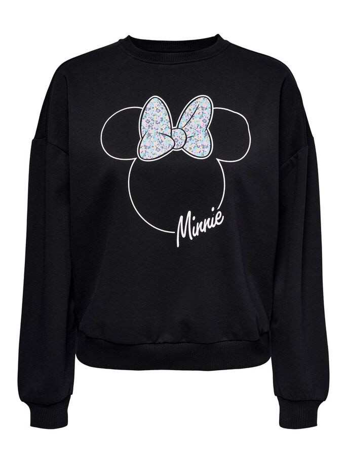 Худі ONLDISNEY LIFE L/S MINNIE FLOWER BOX SWT 15250095-Black-Print:MINNIE OUTLINE ONLY L Чорний 15250095-BLACK-PRINT:MINN