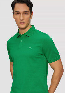 Поло cotton piqué polo shirt 2138262.7595 s.Oliver L Зелений 2138262.7595