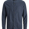 Сорочка JJEBAND HEATHER SHIRT L/S STS 12189769-Navy Blazer-Fit:SLIM FIT Jack&Jones L Темно-синій 12189769-NAVY BLAZER-FIT: