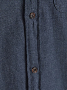 Сорочка JJEBAND HEATHER SHIRT L/S STS 12189769-Navy Blazer-Fit:SLIM FIT Jack&Jones L Темно-синій 12189769-NAVY BLAZER-FIT: