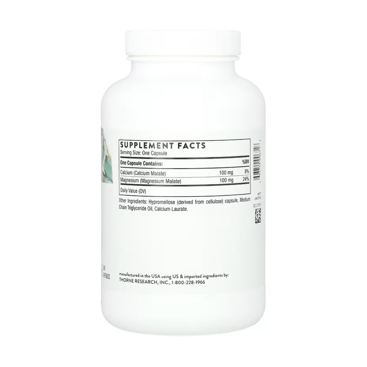 Капсули Thorne Calcium Magnesium Malate - 240 caps 2023-10-3660