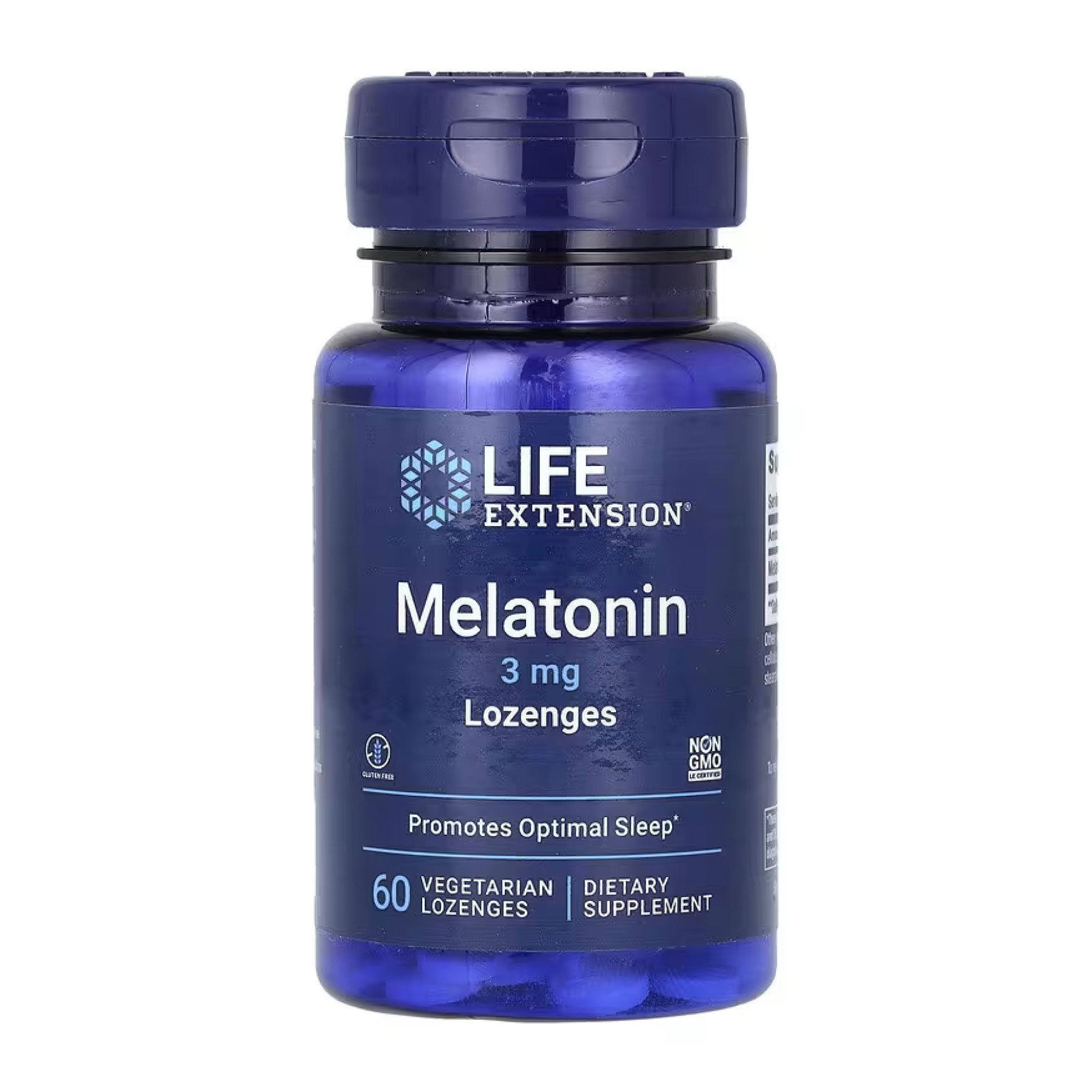 Таблетки Life Extension Melatonin 3mg - 60 vegetarian lozenges 2023-10-4283
