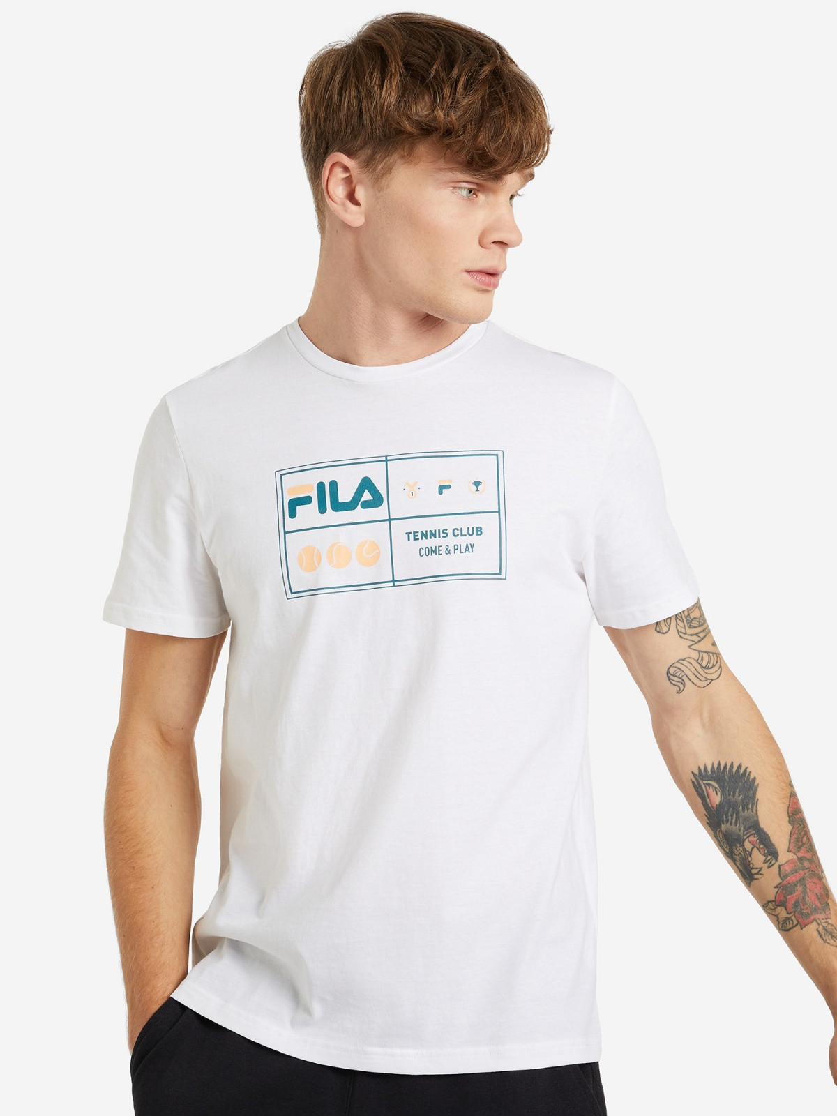 Футболка 120683FLA-00 Fila 46 Білий 120683FLA-00