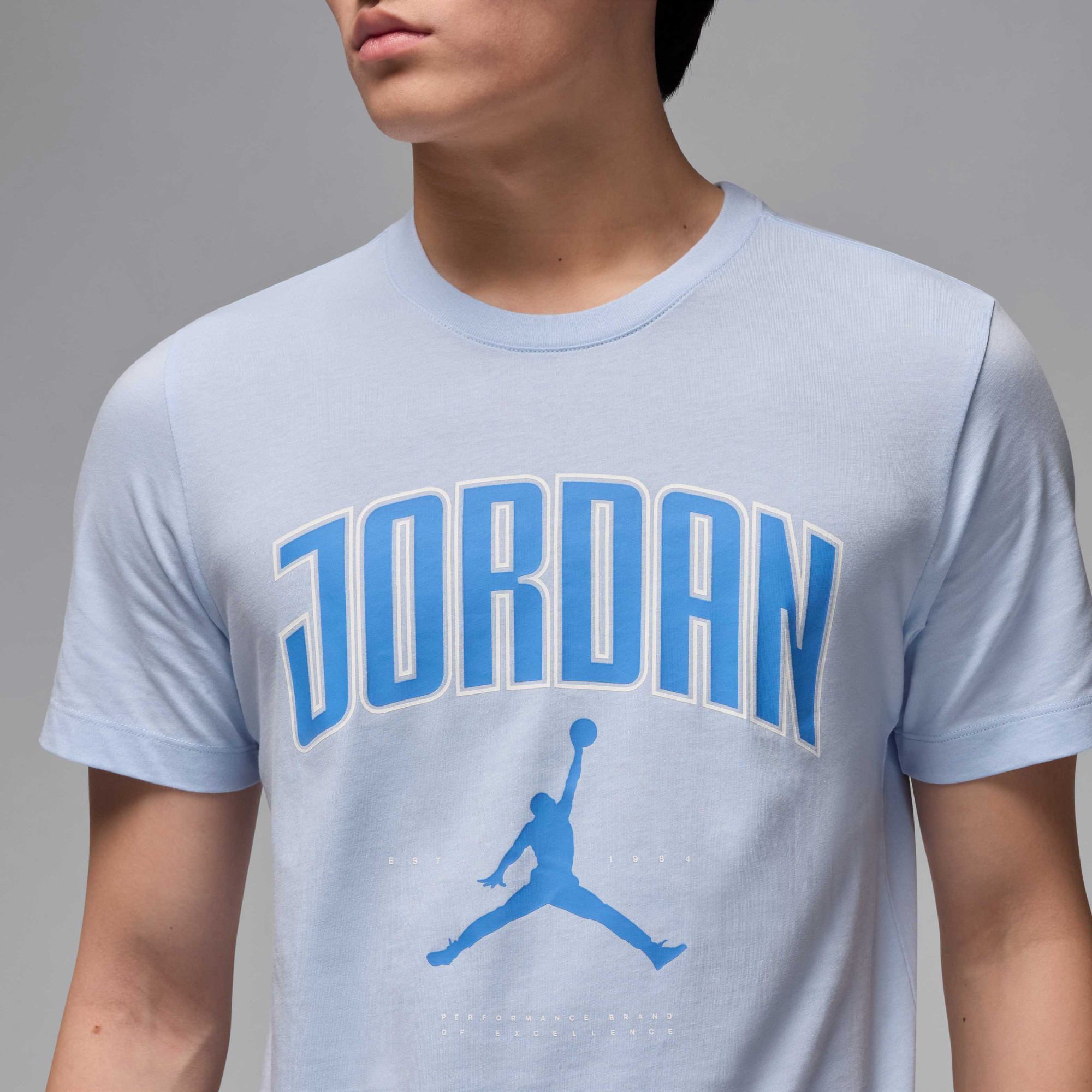 Футболка чоловіча Air Jordan City 88 Ss Crew Light Blue HQ0009-407
