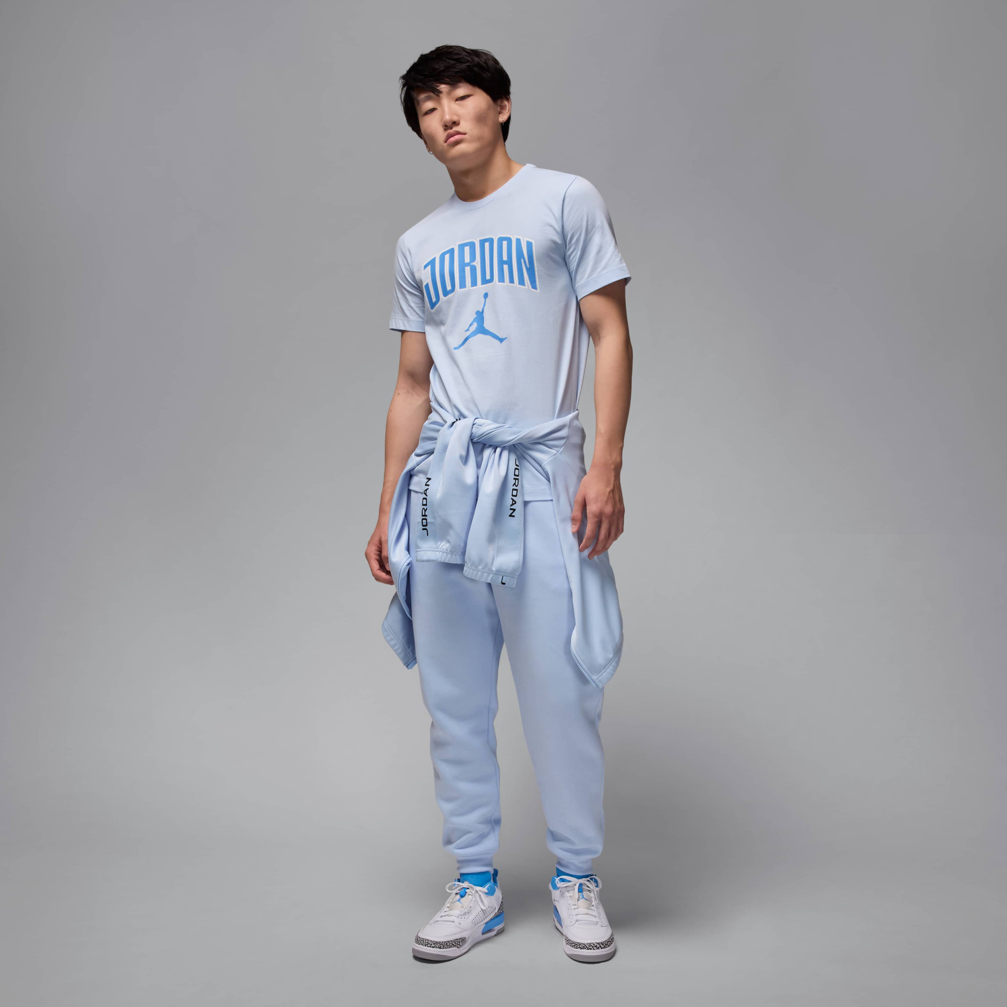 Футболка чоловіча Air Jordan City 88 Ss Crew Light Blue HQ0009-407