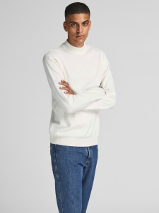 Гольф JJEBASIC KNIT MOCK NECK NOOS 12190170-Cloud Dancer Jack&Jones XXL Білий 12190170-CLOUD DANCER