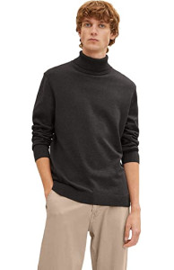 Кофта FINE KNITTED TURTLE NECK 1032304-10617 Tom Tailor L Чорний 1032304-10617