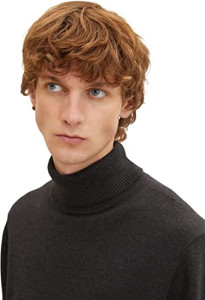 Кофта FINE KNITTED TURTLE NECK 1032304-10617 Tom Tailor L Чорний 1032304-10617