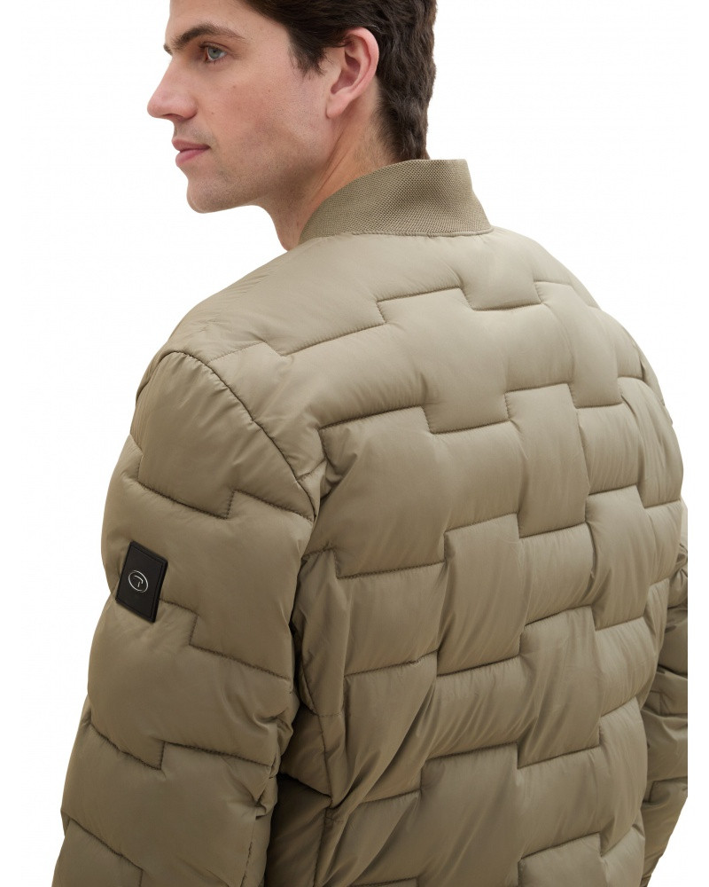Куртка QUILTED BOMBER JACKET 1042119-32097 Tom Tailor L Коричневий 1042119-32097