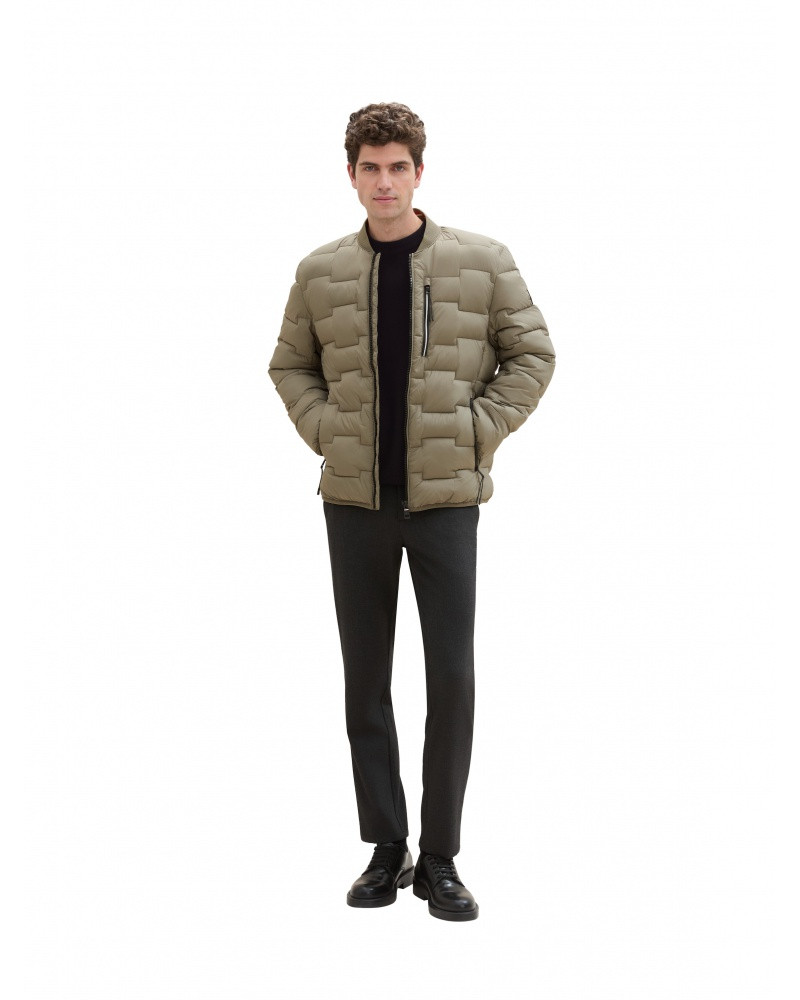 Куртка QUILTED BOMBER JACKET 1042119-32097 Tom Tailor L Коричневий 1042119-32097