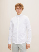 Сорочка fitted poplin stretch shirt 1032343-20000 Tom Tailor L Білий 1032343-20000