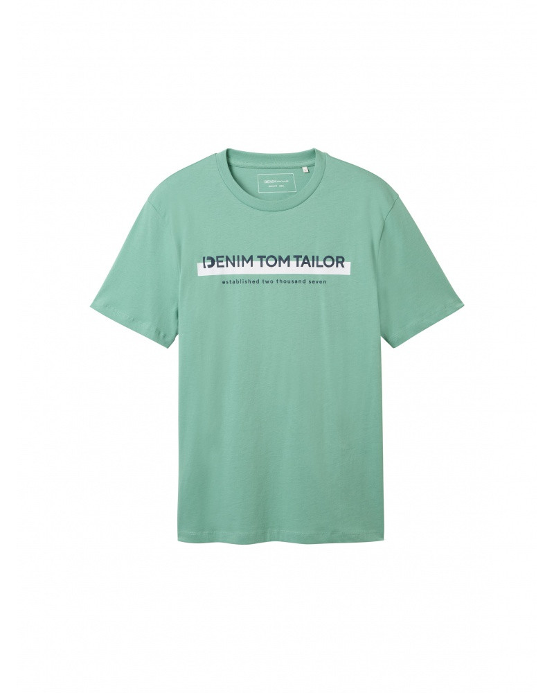 Футболка T-shirt Men's DENIM 1037653ХХ13537 Tom Tailor L Бірюзовий 1037653ХХ13537
