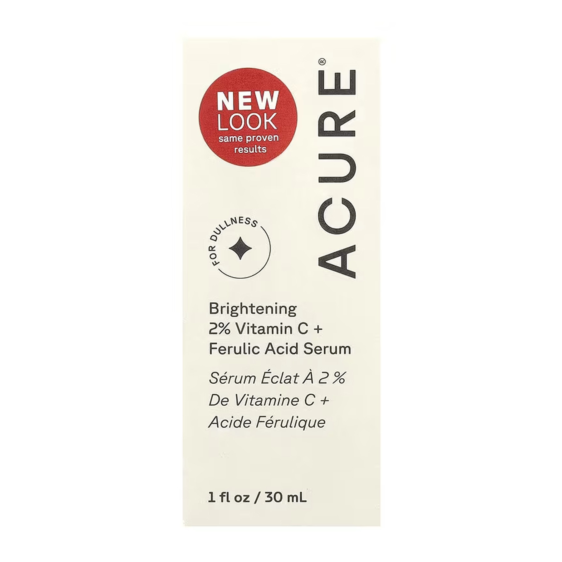 Рідина Acure Brightening 2% Vitamin C + Ferulic Acid Serum - 30 ml 2023-10-5442