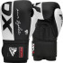 Рукавиці боксерські RDX BOXING GLOVES REX F4 чорний, білий 10 унцій (BGR-F4B) BGR-F4B
