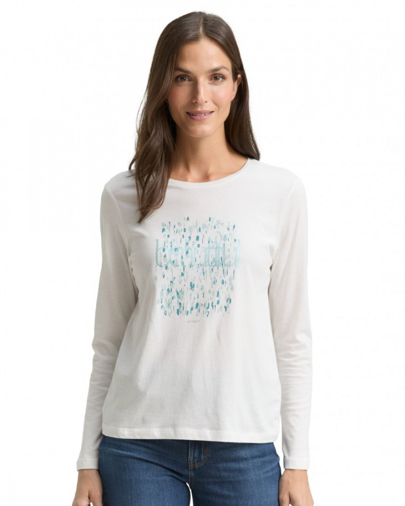 Футболка women's T-shirt 1048951-10315 Tom Tailor L Білий 1048951-10315