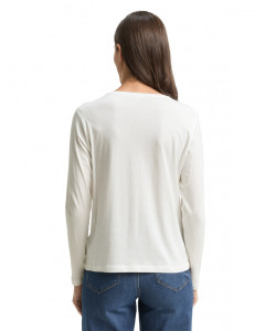 Футболка women's T-shirt 1048951-10315 Tom Tailor L Білий 1048951-10315