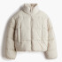Пуховик жіночий H&M Short Puffer Jacket Beige 1228408005 S 1228408005