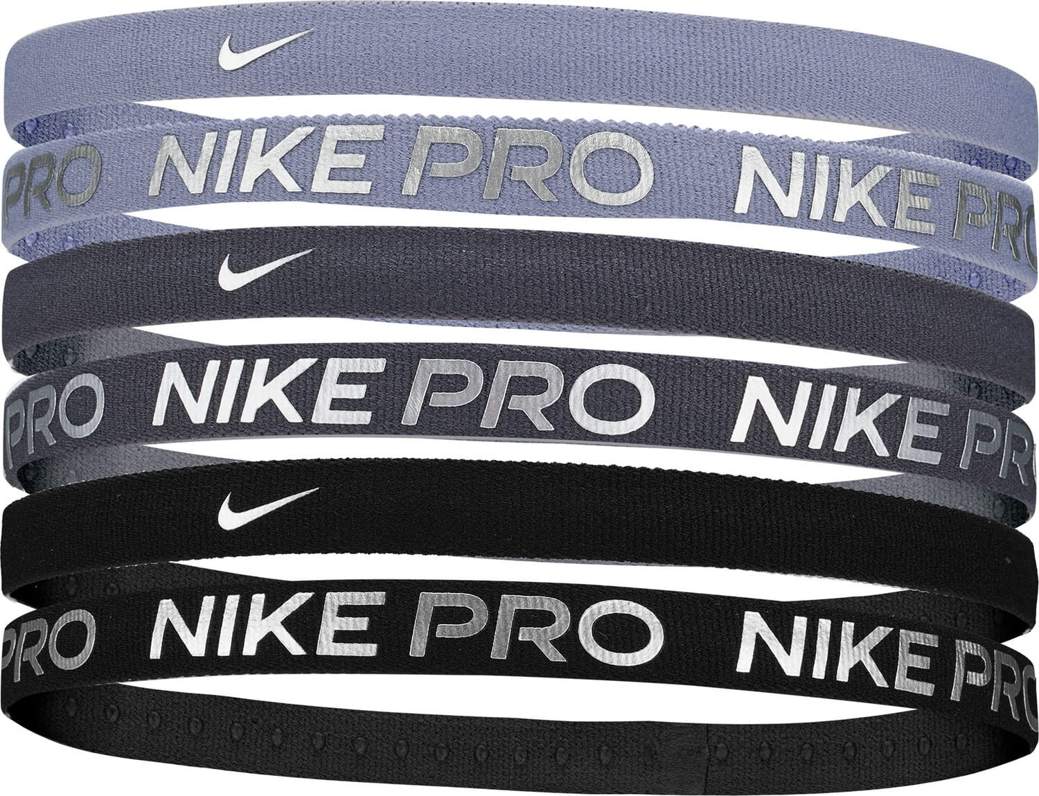 Пов'язка на голову Nike FLEX CLASSIC HEADBANDS 6PK мультиколор Уні One Size N.101.4434.509.OS