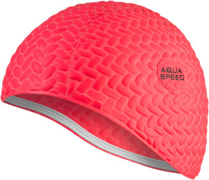 Шапочка для плавання Aqua Speed BOMBASTIC TIC-TAC 5723 червоний Жін OSFM 117-31