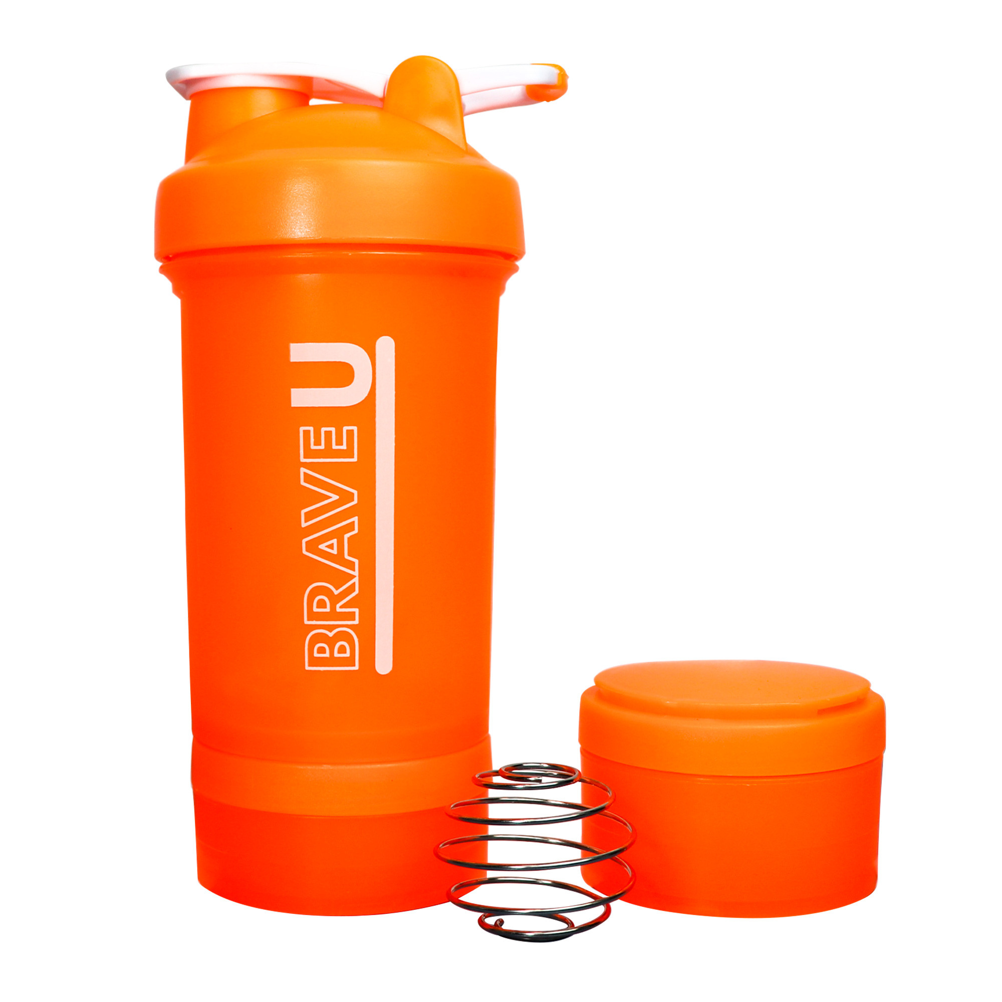 Шейкер Shaker with containers 3 in 1 - 600ml Orange 2022-10-2343