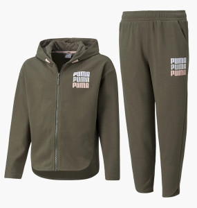 Костюм спортивний дитячий Puma Alpha Olive 589238-44__589237-44