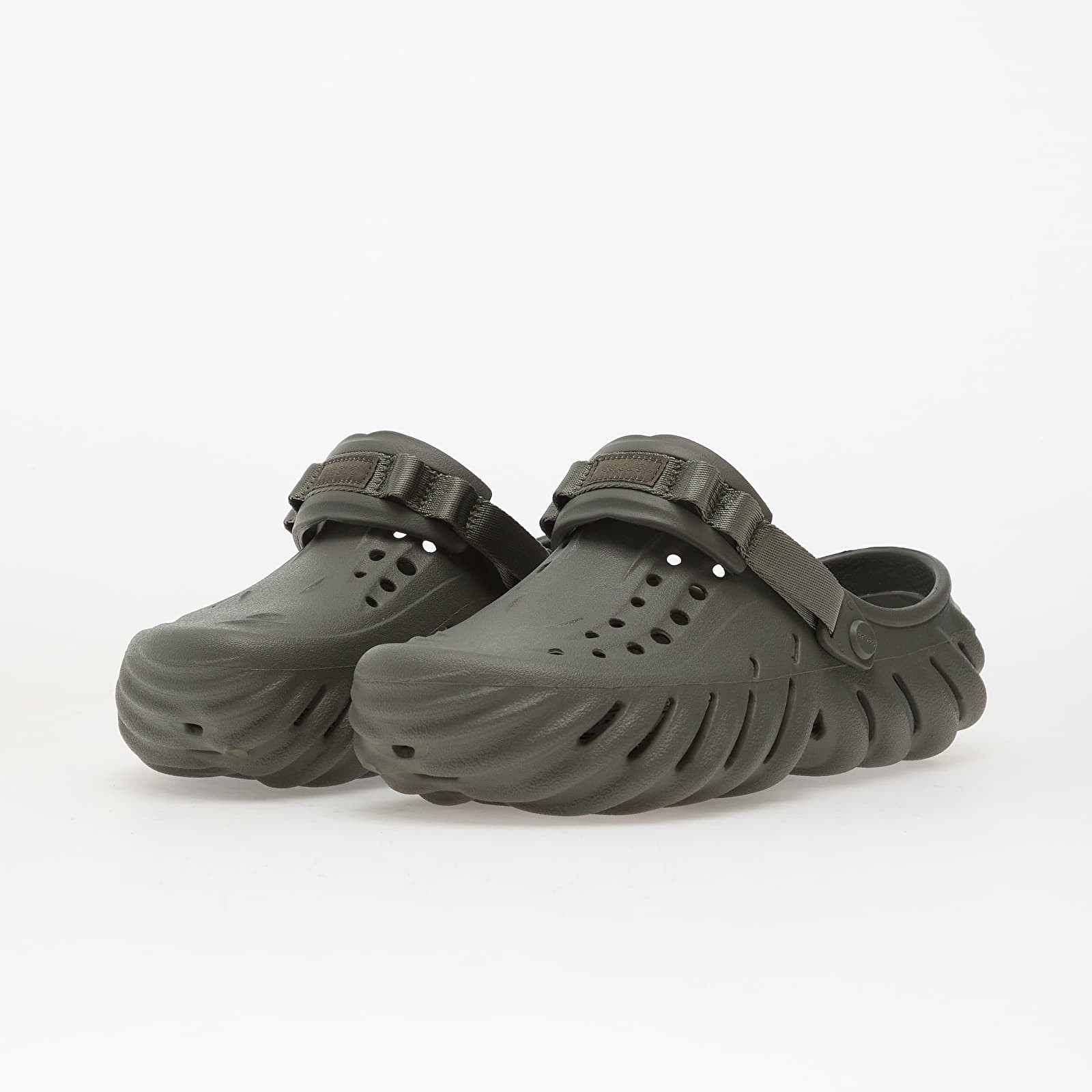 Крокси Crocs Echo Clog Bone/Blk 207937-3J5