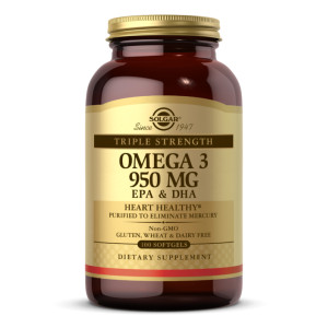 Софт гелеві капсули Triple Strength Omega-3 950 mg - 100 softgels 2022-10-2999