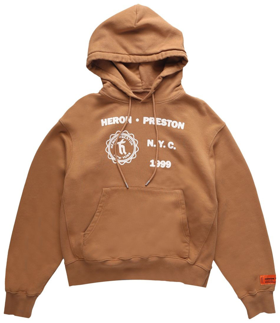 Худі Heron Preston Medieval Heron Hoodie 'Tobacco Brown/White' HMBB024F22JER0056401