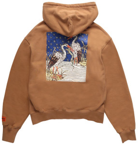 Худі Heron Preston Medieval Heron Hoodie 'Tobacco Brown/White' HMBB024F22JER0056401