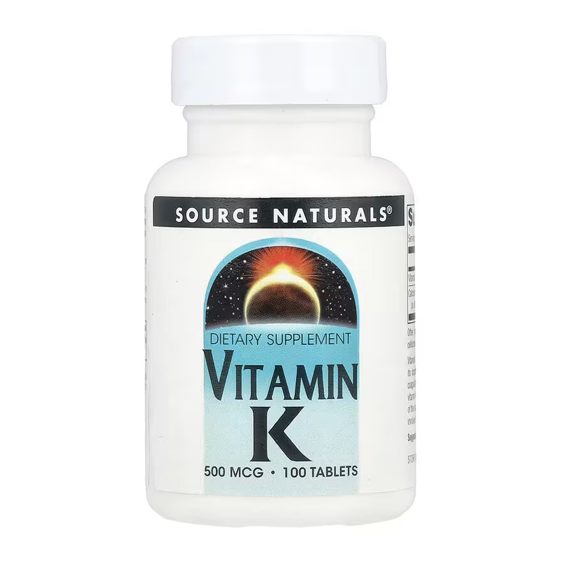 Таблетки Source Naturals Vitamin K 500 mcg - 100 tabs 2023-10-6146