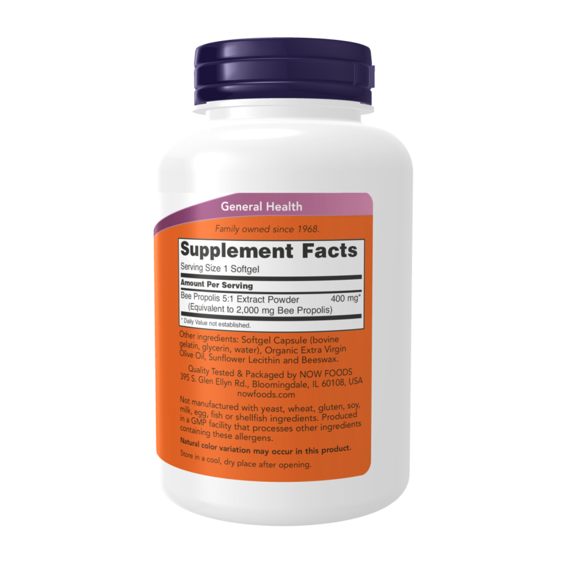 Софт гелеві капсули Now Foods Propolis 2000 5:1 Extract - 90 softgels 2023-10-5238