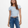 Блуза ONLEMMA S/S SHORT TOP NOOS JRS 15201206 Halogen Blue ONLY L Блакитний 15201206HALOGENBLUE