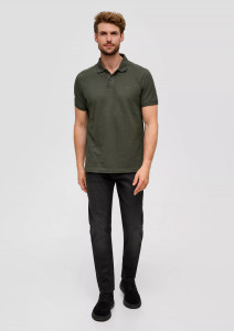 Поло cotton piqué polo shirt 2138262.7940 s.Oliver L Хакі 2138262.7940
