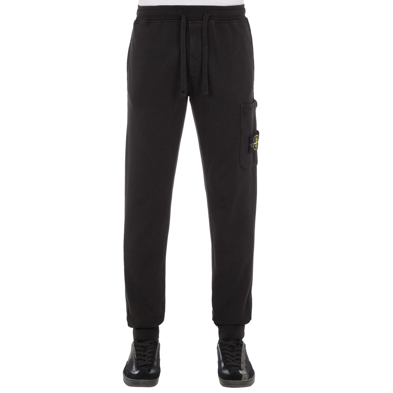 Штани Stone Island Felpa Fleece Joggers 'Black' 811564551 A0029
