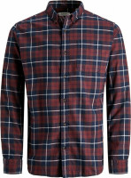Сорочка JJECLASSIC DENVER CHECK SHIRT L/S STS 12189449-Port Royale-Fit:SLIM FITиJack&Jones M Бордови 12189449-PORT ROYALE-FIT: