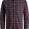 Сорочка JJECLASSIC DENVER CHECK SHIRT L/S STS 12189449-Port Royale-Fit:SLIM FITиJack&Jones M Бордови 12189449-PORT ROYALE-FIT:
