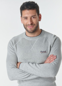 Світшот JORJOES KNIT CREW NECK 12175774 Light Grey Jack&Jones S Сірий 12175774LIGHTGREY