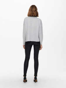Пуловер ONLFIE LIFE L/S PULLOVER CC KNT 15232538-Light Grey Melange ONLY L Сірий 15232538-LIGHT GREY MELAN