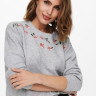 Пуловер ONLFIE LIFE L/S PULLOVER CC KNT 15232538-Light Grey Melange ONLY L Сірий 15232538-LIGHT GREY MELAN