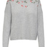 Пуловер ONLFIE LIFE L/S PULLOVER CC KNT 15232538-Light Grey Melange ONLY L Сірий 15232538-LIGHT GREY MELAN