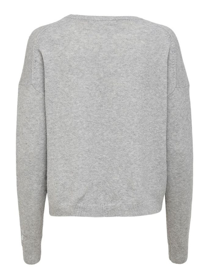 Пуловер ONLFIE LIFE L/S PULLOVER CC KNT 15232538-Light Grey Melange ONLY L Сірий 15232538-Light Grey Melan