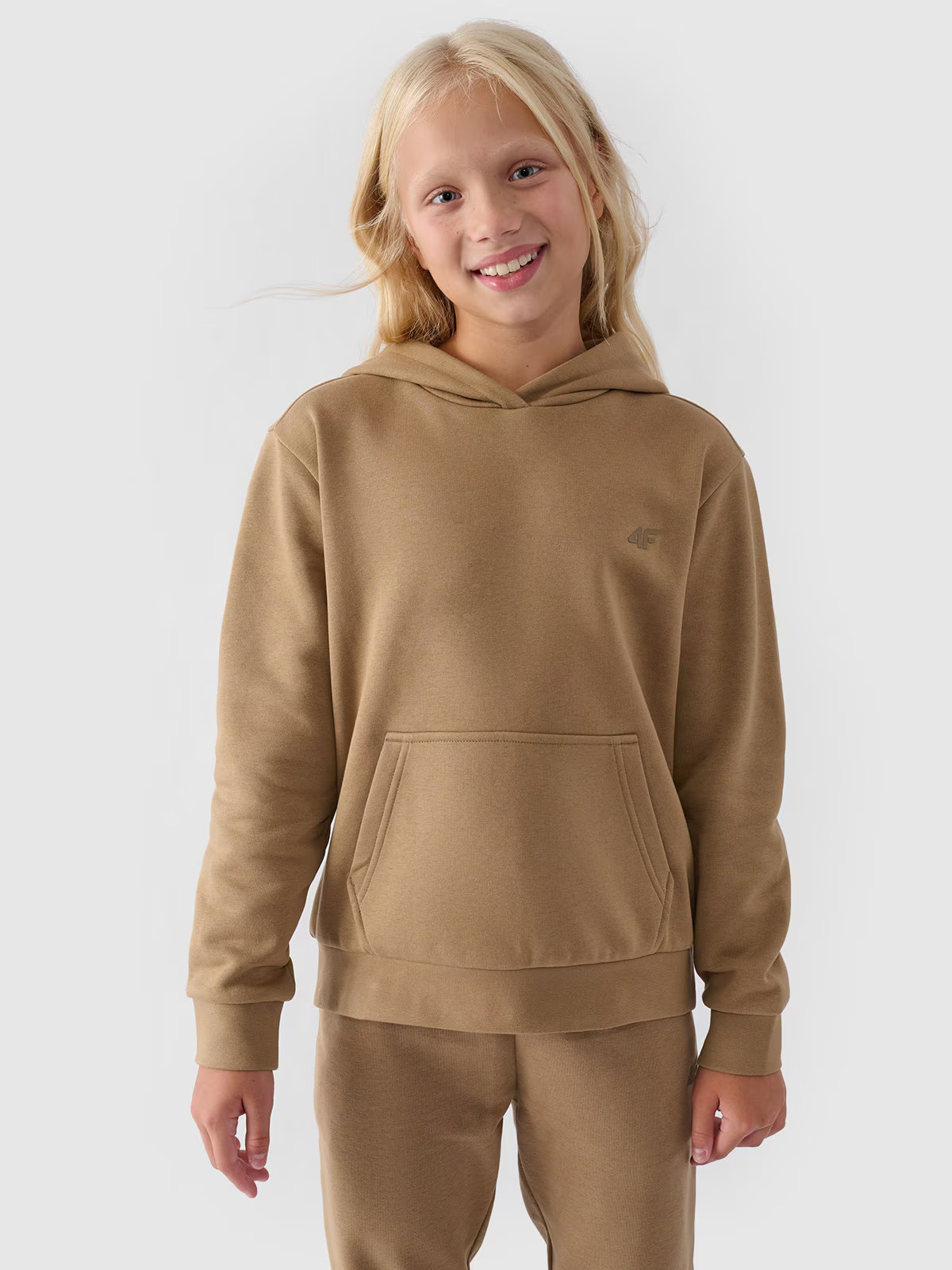 Худі дитяче SWEATSHIRT F1316 4FJWMM00TSWSF1316-83S 4F 128 Коричневий 4FJWMM00TSWSF1316-83S