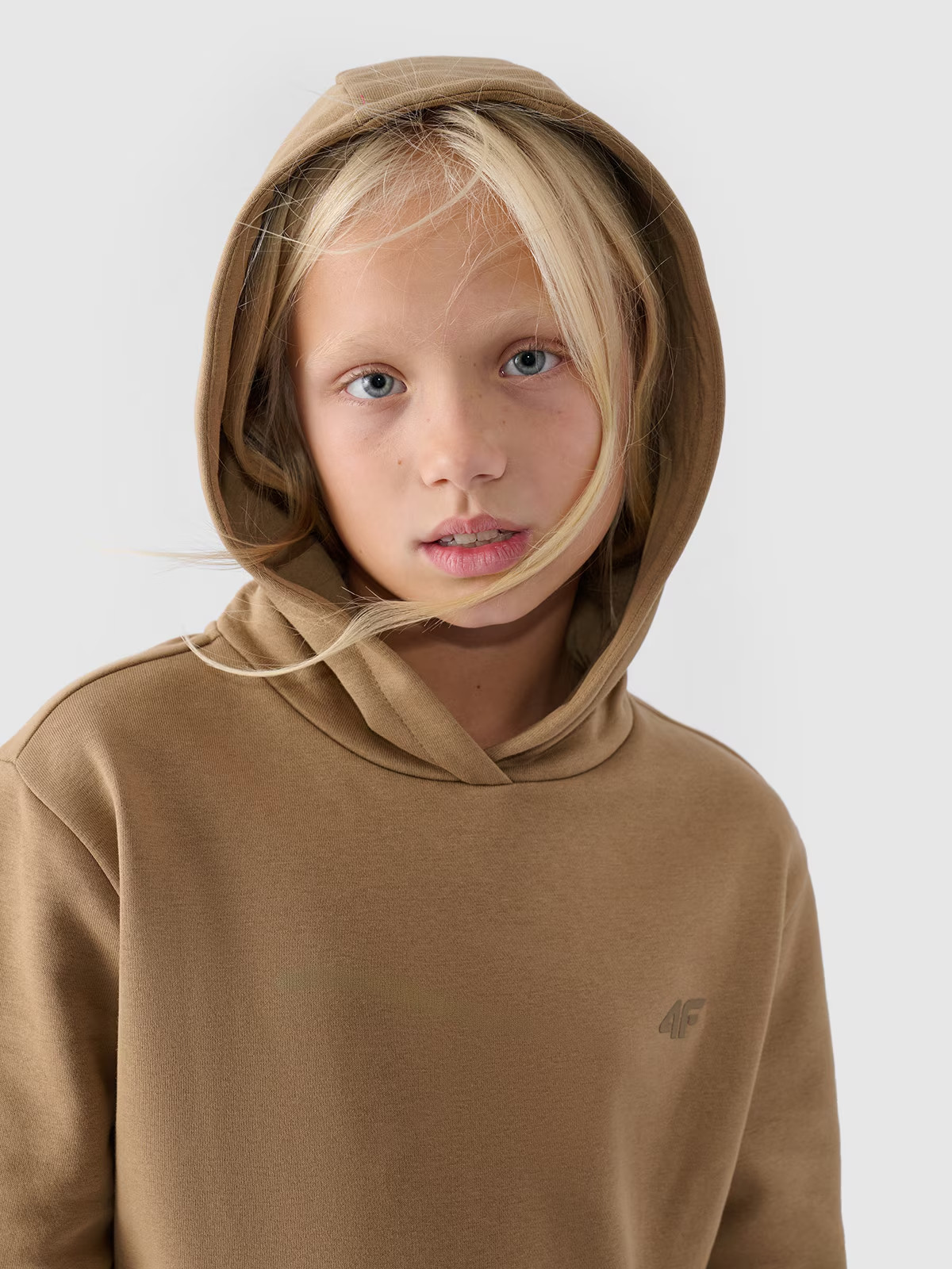Худі дитяче SWEATSHIRT F1316 4FJWMM00TSWSF1316-83S 4F 128 Коричневий 4FJWMM00TSWSF1316-83S