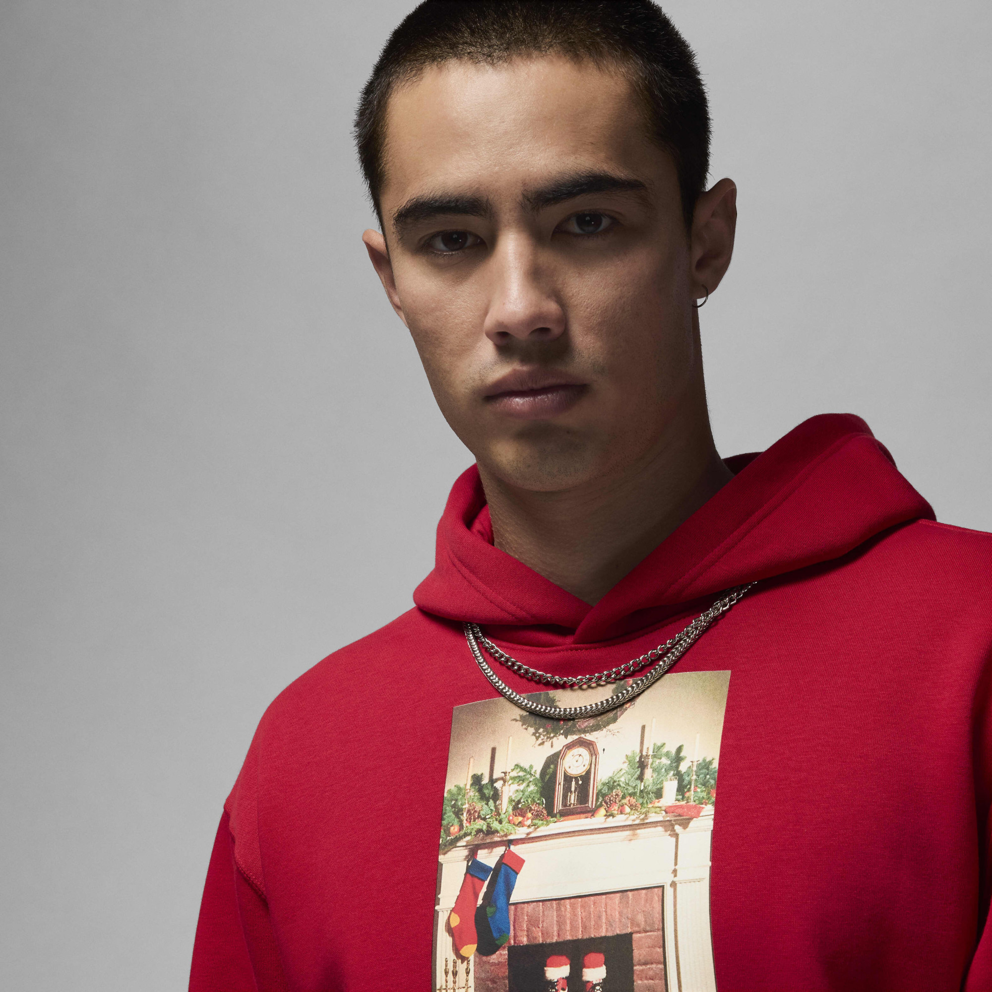 Худі чоловіче Air Jordan Jm Chimney Flc Po Red HQ5654-687